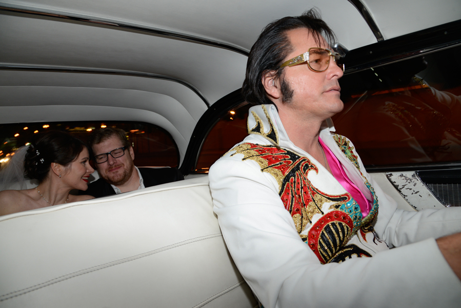 Vegas Limo Photo Tour Elvis riding in Pink Cadillac - 5 - Vegas Photo Tour - vegas limo photo tour